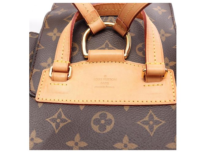 Zaino Louis Vuitton Montsouris Monogram Marrone - vista 10