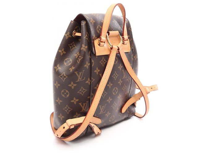 Zaino Louis Vuitton Montsouris Monogram Marrone - vista 2