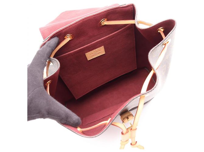Zaino Louis Vuitton Montsouris Monogram Marrone - vista 3