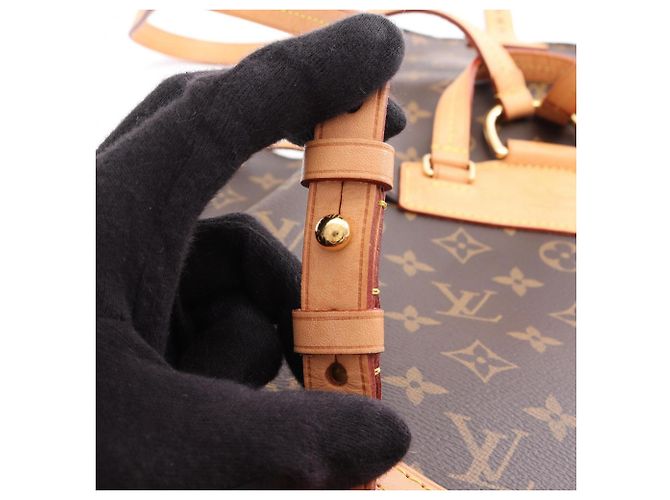 Zaino Louis Vuitton Montsouris Monogram Marrone - vista 7