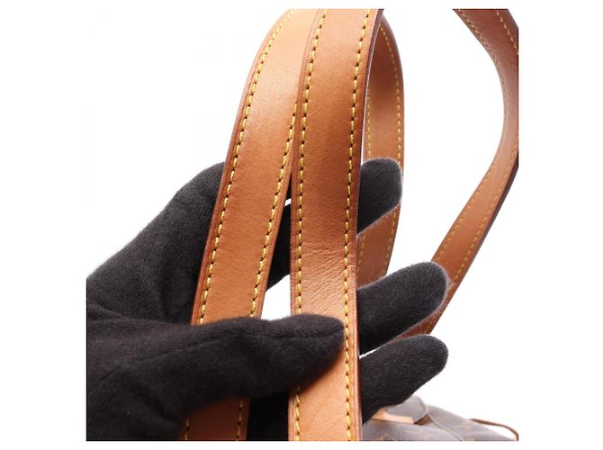 Zaino/Borsa Louis Vuitton Montsouris MM Marrone - vista 13