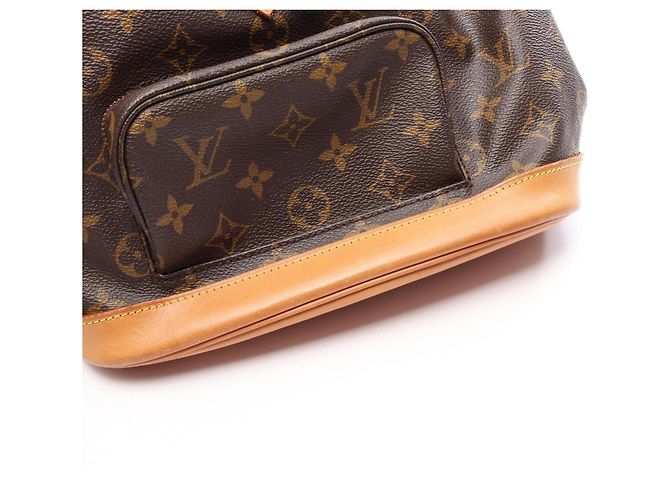 Zaino/Borsa Louis Vuitton Montsouris MM Marrone - vista 6
