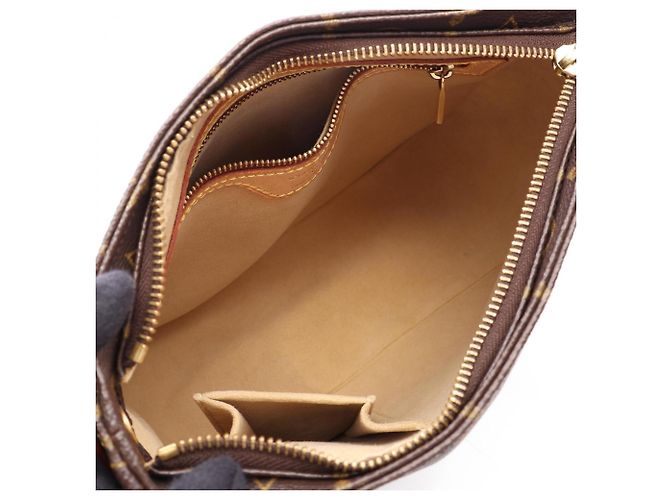 Borsa a Spalla Louis Vuitton Looping MM Marrone - vista 3