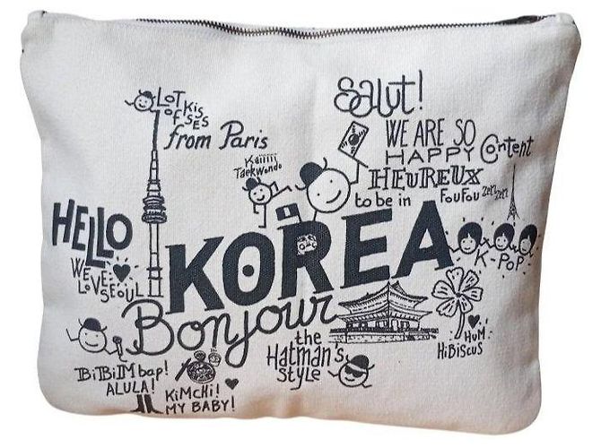 Isabel Marant Set di 2 pochette Nero Bianco - vista 3