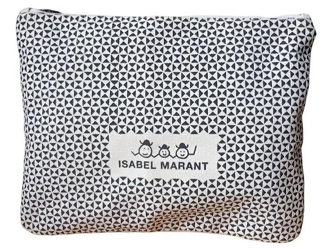 Isabel Marant Set di 2 pochette Nero Bianco - vista 5