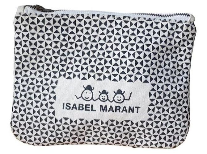 Isabel Marant Set di 2 pochette Nero Bianco - vista 6