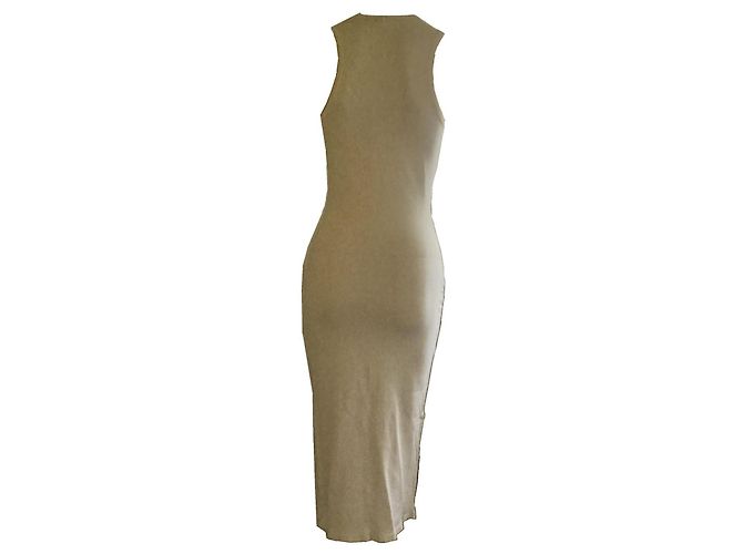 Vestido midi sin mangas Calvin Klein Collection Beige - vista 2