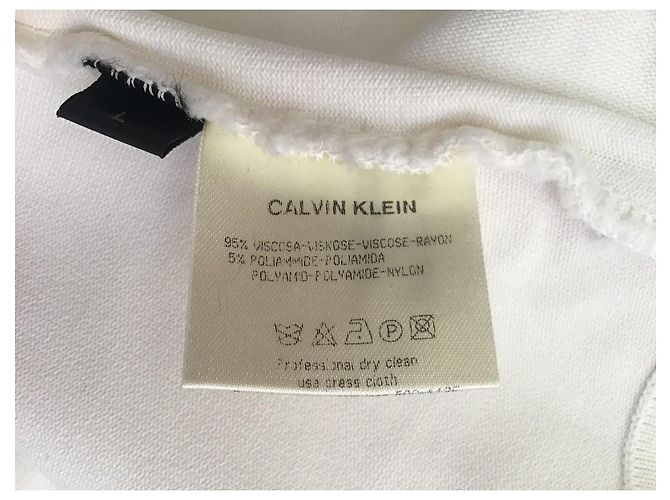 Vestido midi sin mangas Calvin Klein Collection Beige - vista 6
