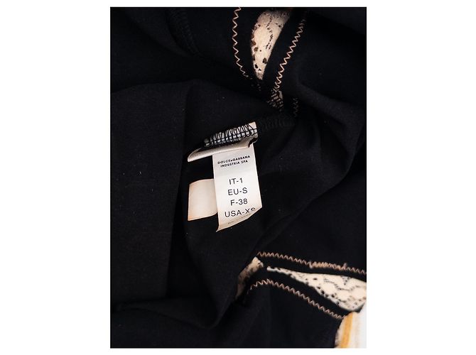 Top de alcinha em renda com laço Dolce & Gabbana dos anos 2000 Preto - vista 6
