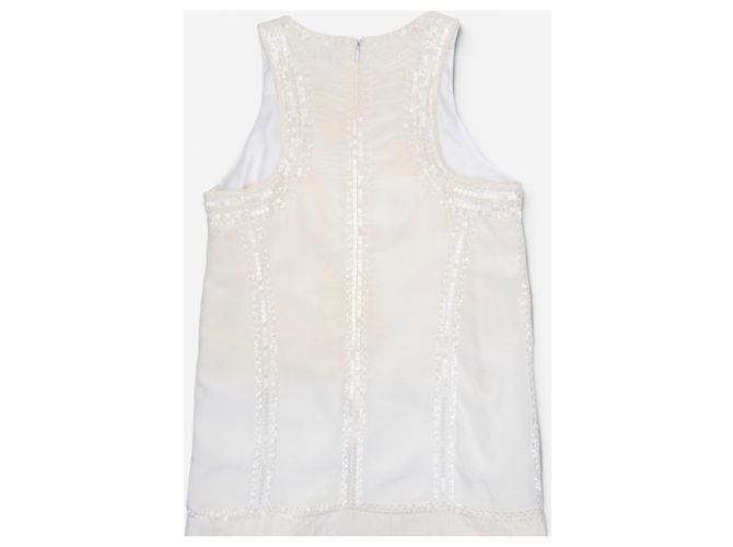 Abito midi con fiocco e paillettes Roberto Cavalli anni 2000 Bianco - vista 6