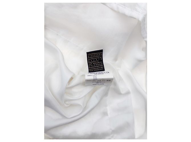 Abito midi con fiocco e paillettes Roberto Cavalli anni 2000 Bianco - vista 8