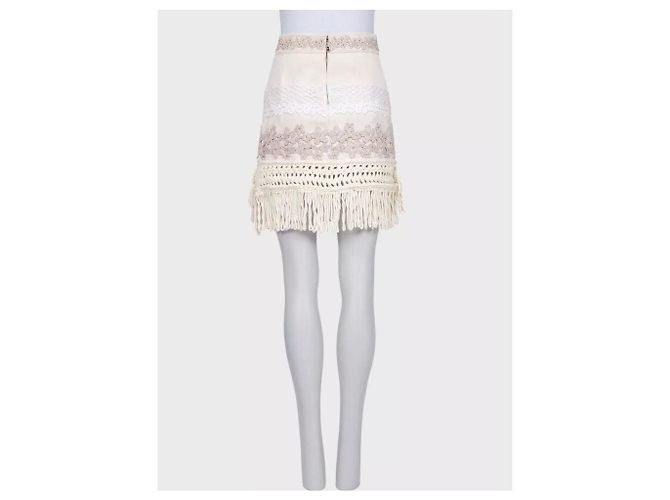 Weißer Strickrock Louis Vuitton - Größe FR36/S Gebraucht - Ansicht 3