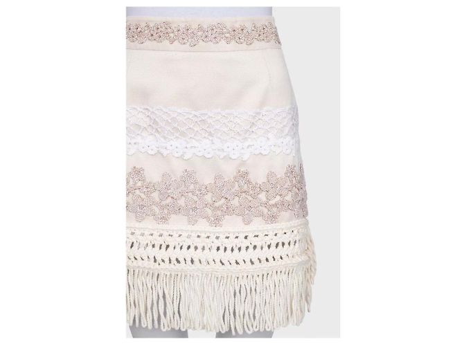 Weißer Strickrock Louis Vuitton - Größe FR36/S Gebraucht - Ansicht 4