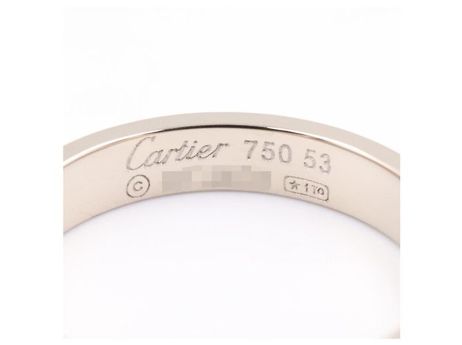 Cartier Mini Love Ring aus 18K Weißgold Silber - Ansicht 3
