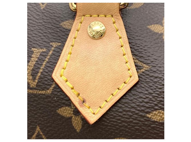 Borsa Louis Vuitton Speedy Bandoulière 25 Marrone Monogramma - vista 10