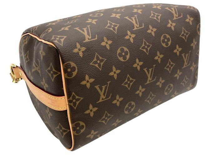 Borsa Louis Vuitton Speedy Bandoulière 25 Marrone Monogramma - vista 4