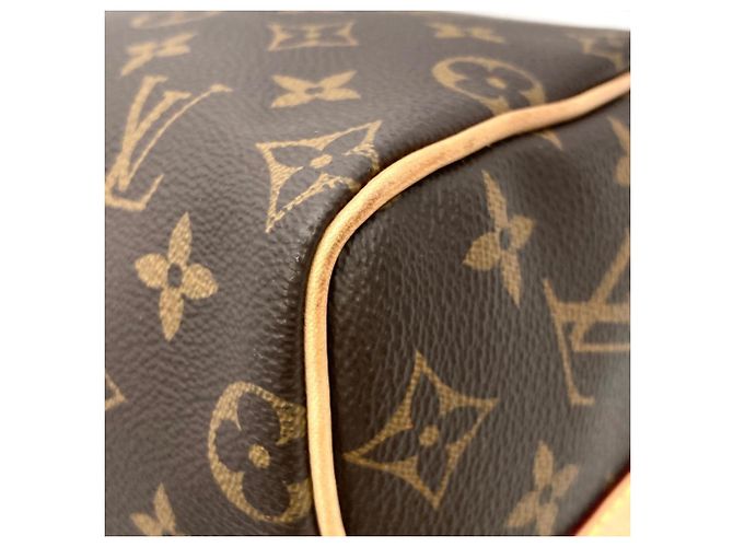 Borsa Louis Vuitton Speedy Bandoulière 25 Marrone Monogramma - vista 7