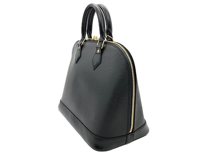Borsa Alma Louis Vuitton in pelle Epi Nero - vista 2