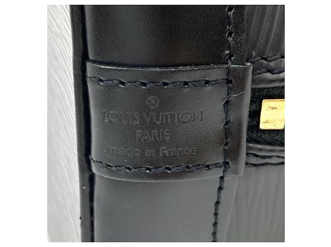 Borsa Alma Louis Vuitton in pelle Epi Nero - vista 9