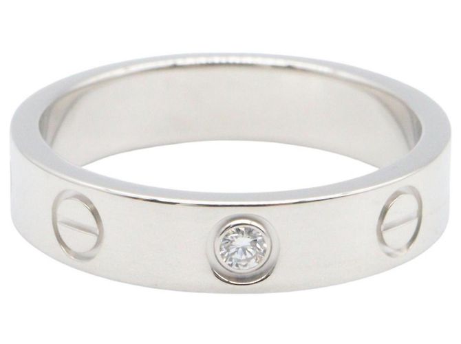 Bague Cartier Mini Love Argenté - vue 2