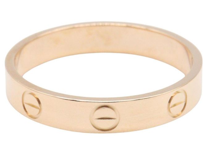 Anillo Mini Love de Cartier en oro rosa de 18K Dorado - vista 2