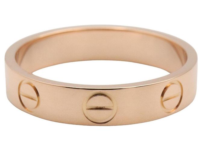 Anello Mini Love di Cartier in oro rosa 18K D'oro - vista 2