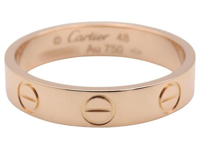 Anello Mini Love di Cartier in oro rosa 18K D'oro - vista 3