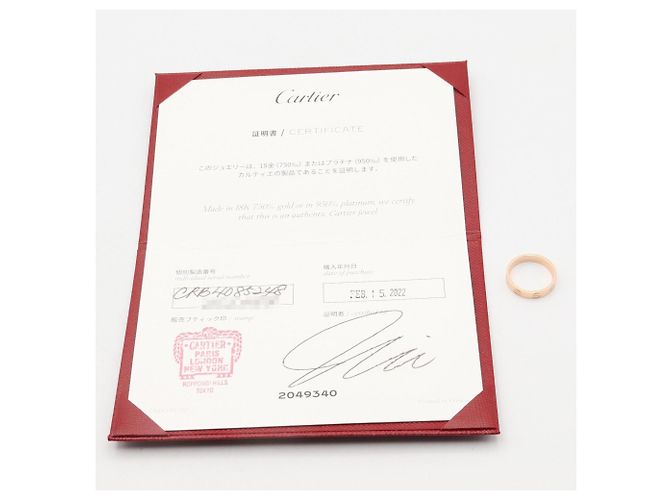 Anello Mini Love di Cartier in oro rosa 18K D'oro - vista 8