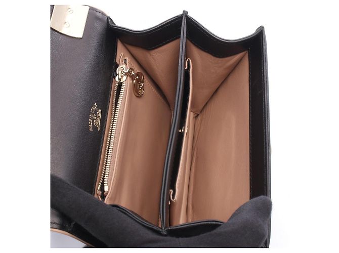 Borsa Gucci 1973 Flap Nero Rosa - vista 3