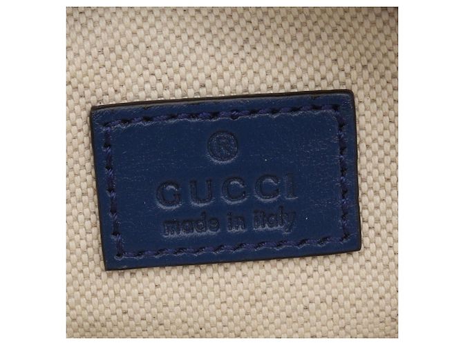 Marsupio Gucci GG goffrato Blu - vista 4
