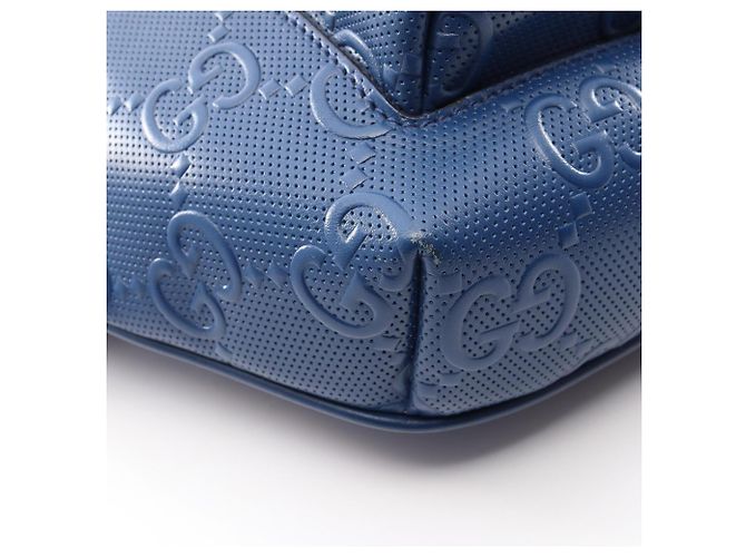 Marsupio Gucci GG goffrato Blu - vista 6