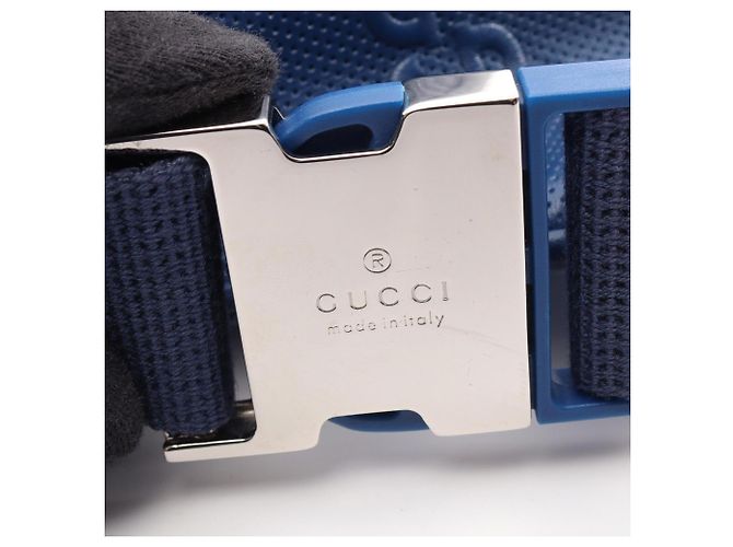 Marsupio Gucci GG goffrato Blu - vista 7