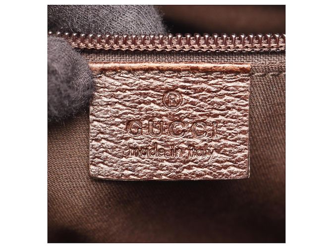 Borsa a Spalla Gucci GG Canvas Marrone Beige - vista 4