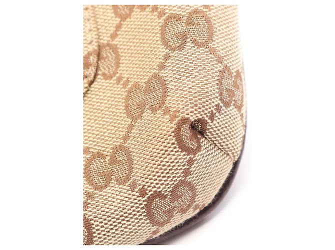 Borsa a Spalla Gucci GG Canvas Marrone Beige - vista 5