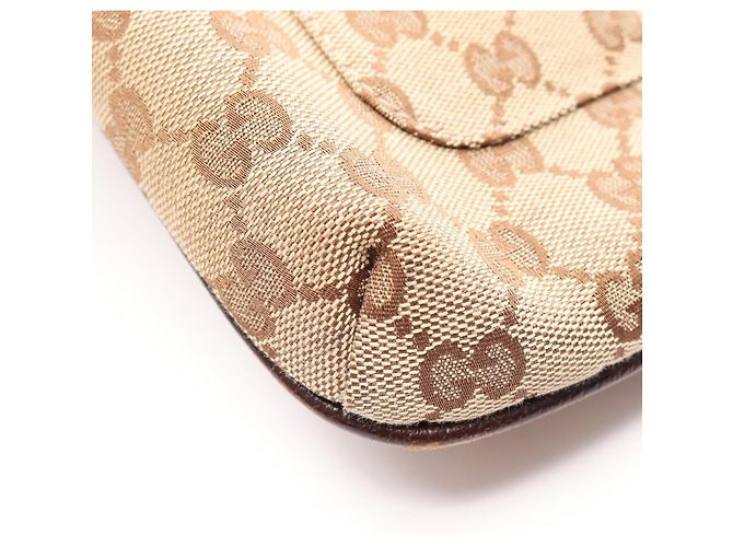 Borsa a Spalla Gucci GG Canvas Marrone Beige - vista 6