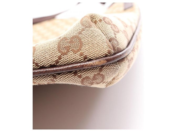 Borsa a Spalla Gucci GG Canvas Marrone Beige - vista 8