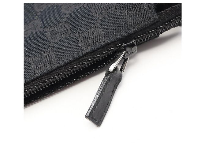 Borsa a Spalla Gucci GG Canvas Nero - vista 11