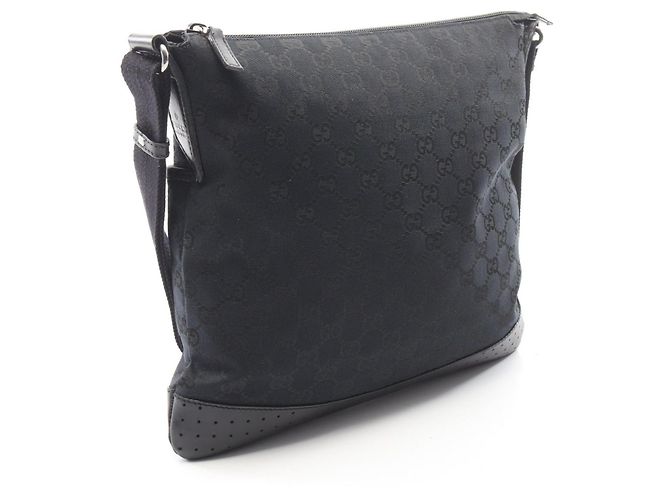 Borsa a Spalla Gucci GG Canvas Nero - vista 2