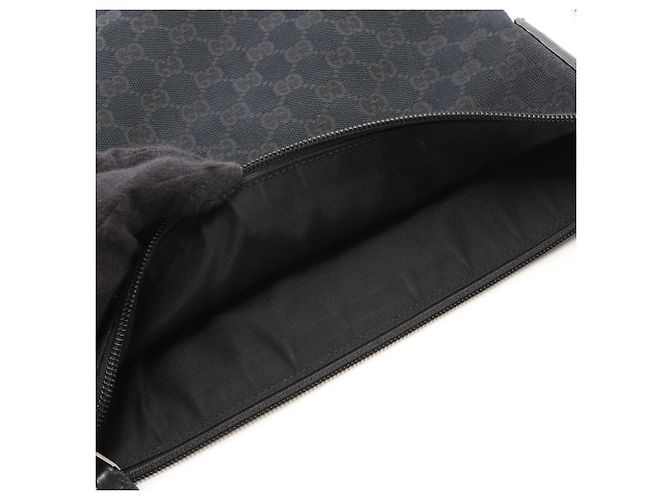 Borsa a Spalla Gucci GG Canvas Nero - vista 5
