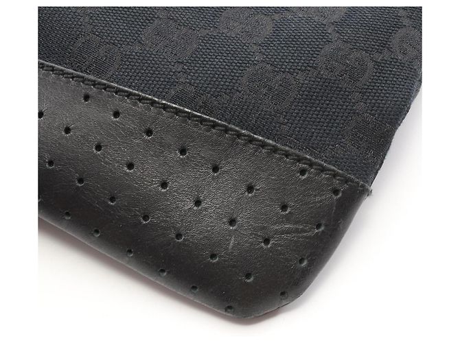 Borsa a Spalla Gucci GG Canvas Nero - vista 6