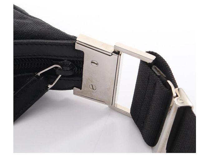 Borsa a Spalla Gucci GG Canvas Nero - vista 5
