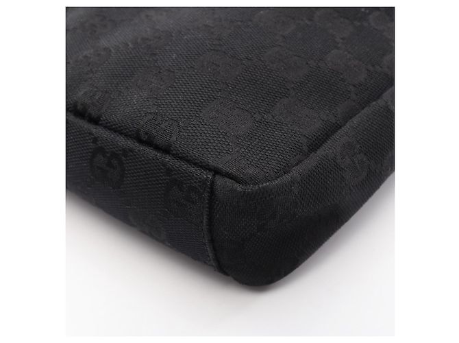 Borsa a Spalla Gucci GG Canvas Nero - vista 6