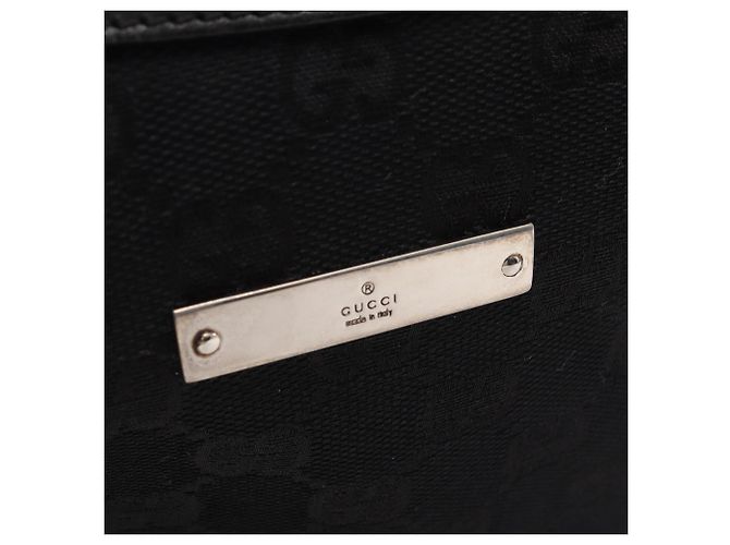 Borsa a Spalla Gucci GG Canvas Nero - vista 7