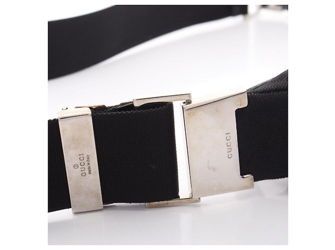 Borsa a Spalla Gucci GG Canvas Nero - vista 8