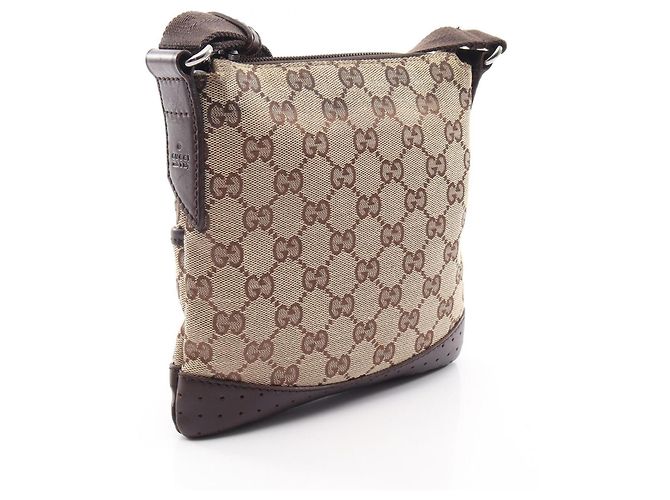 Borsa a tracolla Gucci GG Canvas Marrone Beige - vista 2