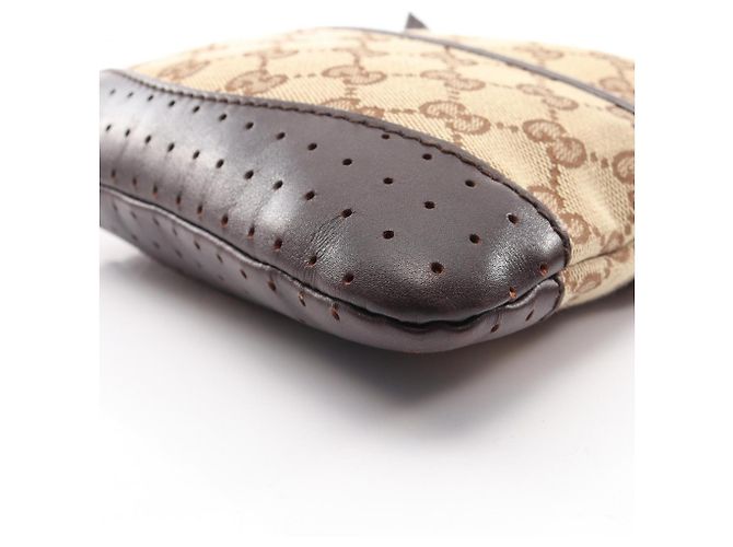 Borsa a tracolla Gucci GG Canvas Marrone Beige - vista 5