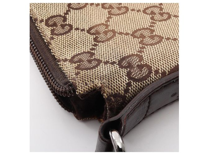 Borsa a tracolla Gucci GG Canvas Marrone Beige - vista 9