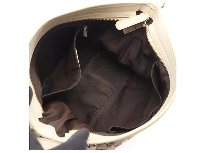 Borsa a Spalla Gucci GG Canvas Bianco Beige - vista 3