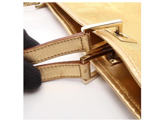Borsa Tote Gucci GG Canvas D'oro - vista 10