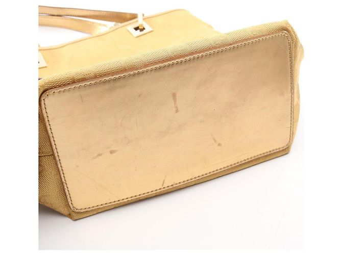 Borsa Tote Gucci GG Canvas D'oro - vista 6